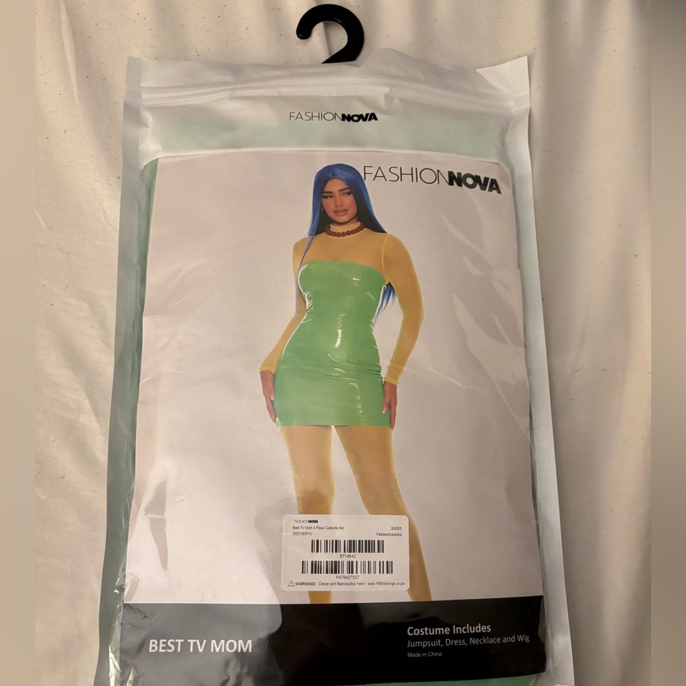 Fashion Nova Simpsons Marge “Best TV Mom” Halloween costume NWT